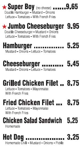 Burgers and Sandwiches